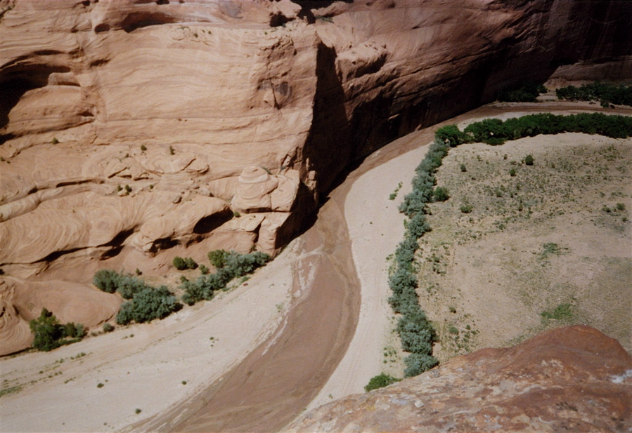 Canyon de Chelly v rezervaci Navajo, pohoří Chuska.