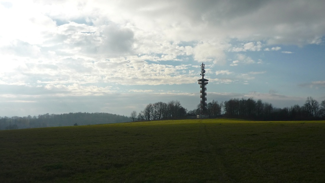 Planina a rozhledna na Sokolím vrchu.