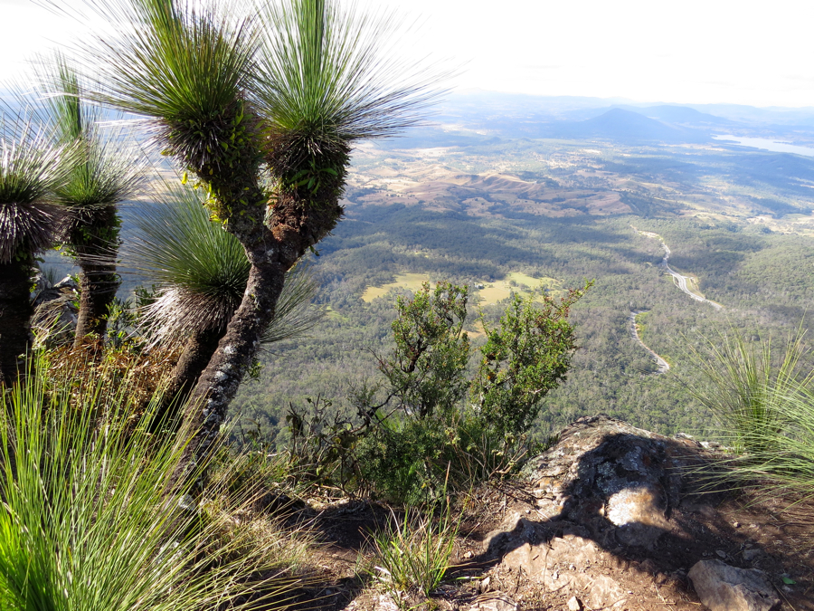 Výhled do Fassifern Valley, 130 km odsud je Brisbane.