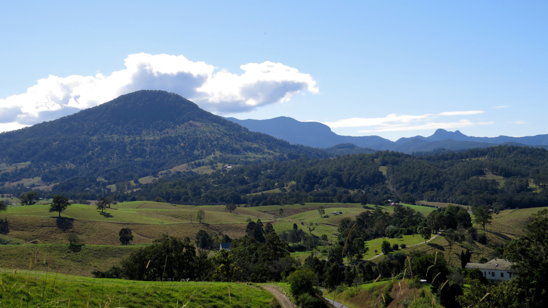 Tady před 23 miliony lety soptil Tweed Volcano.