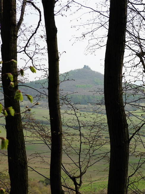 Zřícenina Oltářík (565 m) u obce Děkovka.