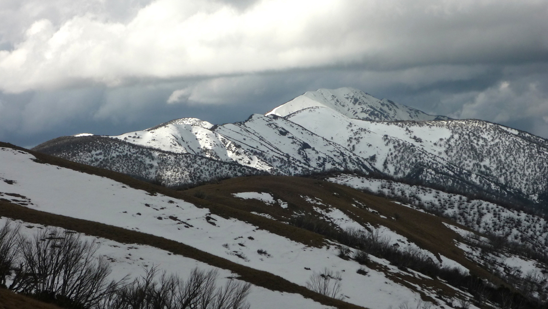 Mount Feathertop už zase celá viditelná.