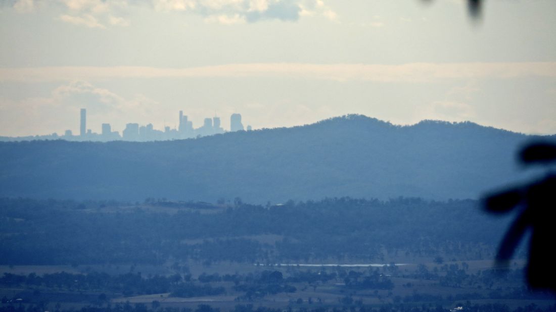 Zazoomováno na cca 90 km vzdálené Brisbane.