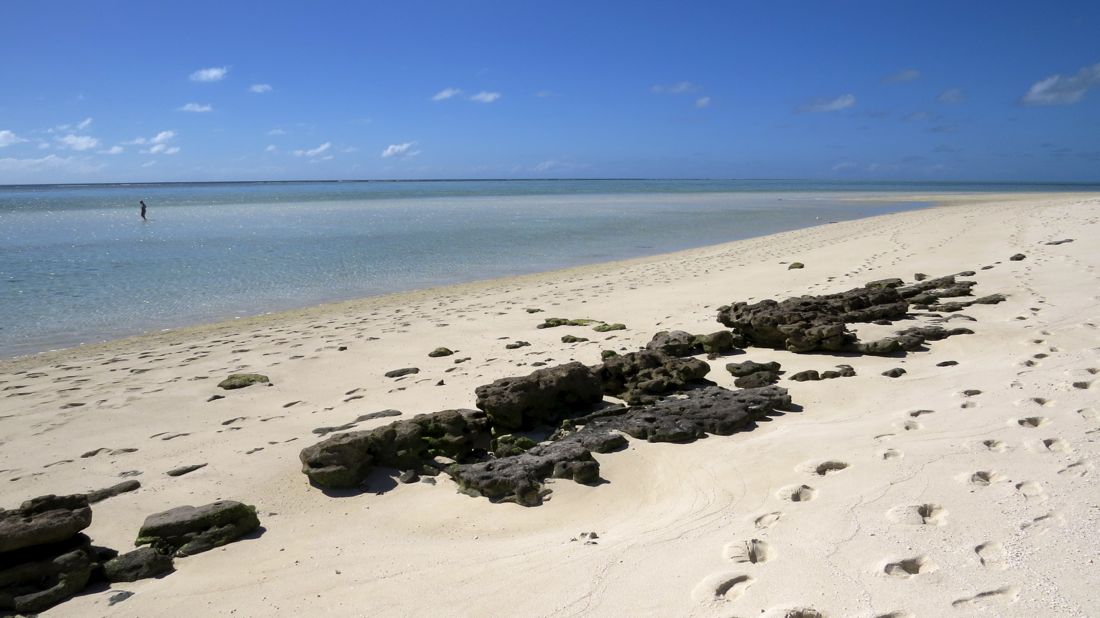 Maličký korálový ostrůvek je součástí Great Southern Barrier Reef.
