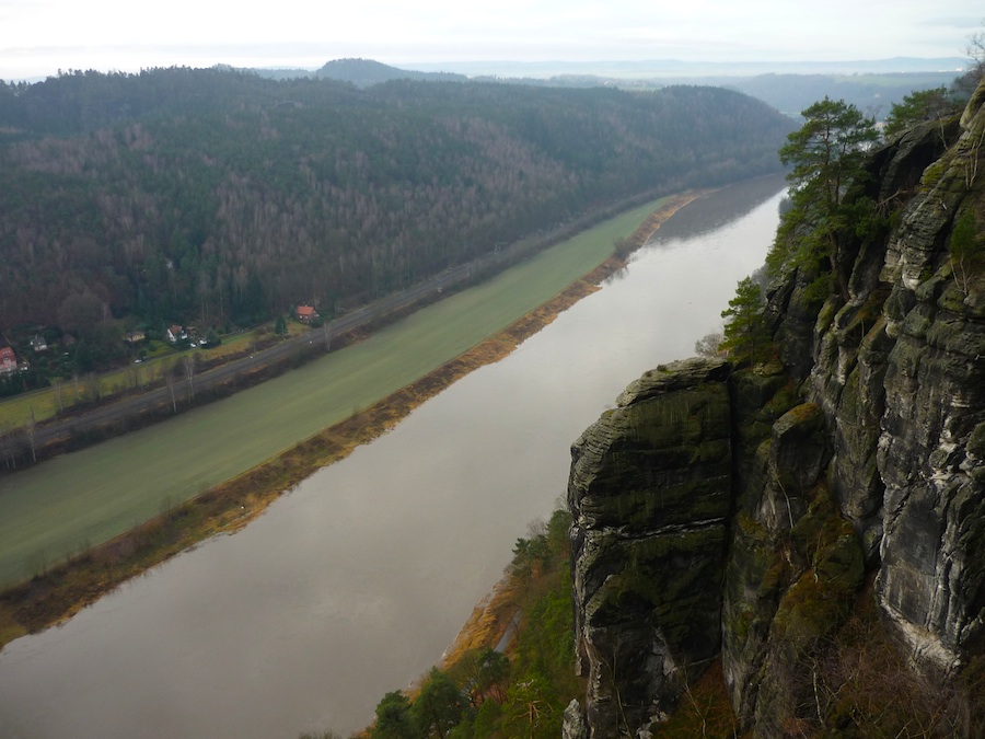Labe pod Bastei.