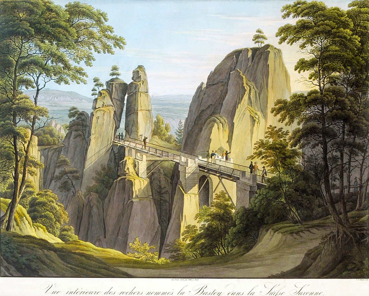 Christian Hammer: Basteibrûcke, 1826.