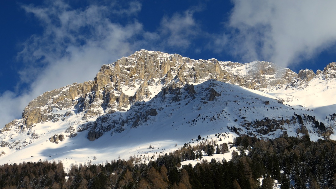 Masiv Latemaru od Rifugio Mayrl-Alm.