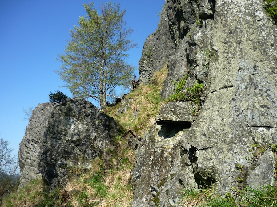 Čedičový Mittelberg, jinak taky zvaný Hranáč. 