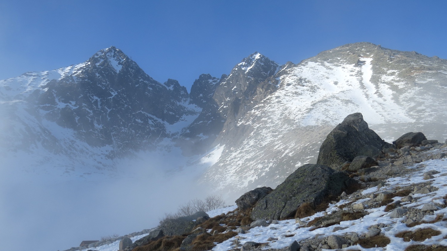 Lomnický, Kežmarský a Huncovský štít.