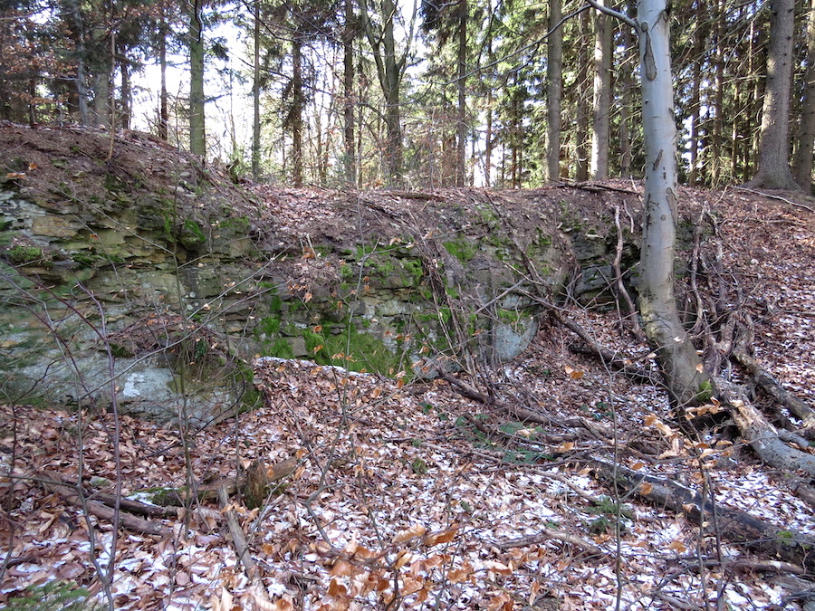 Laudonovy valy, zbytky zákopů z bojů proti Prusům, 1758.