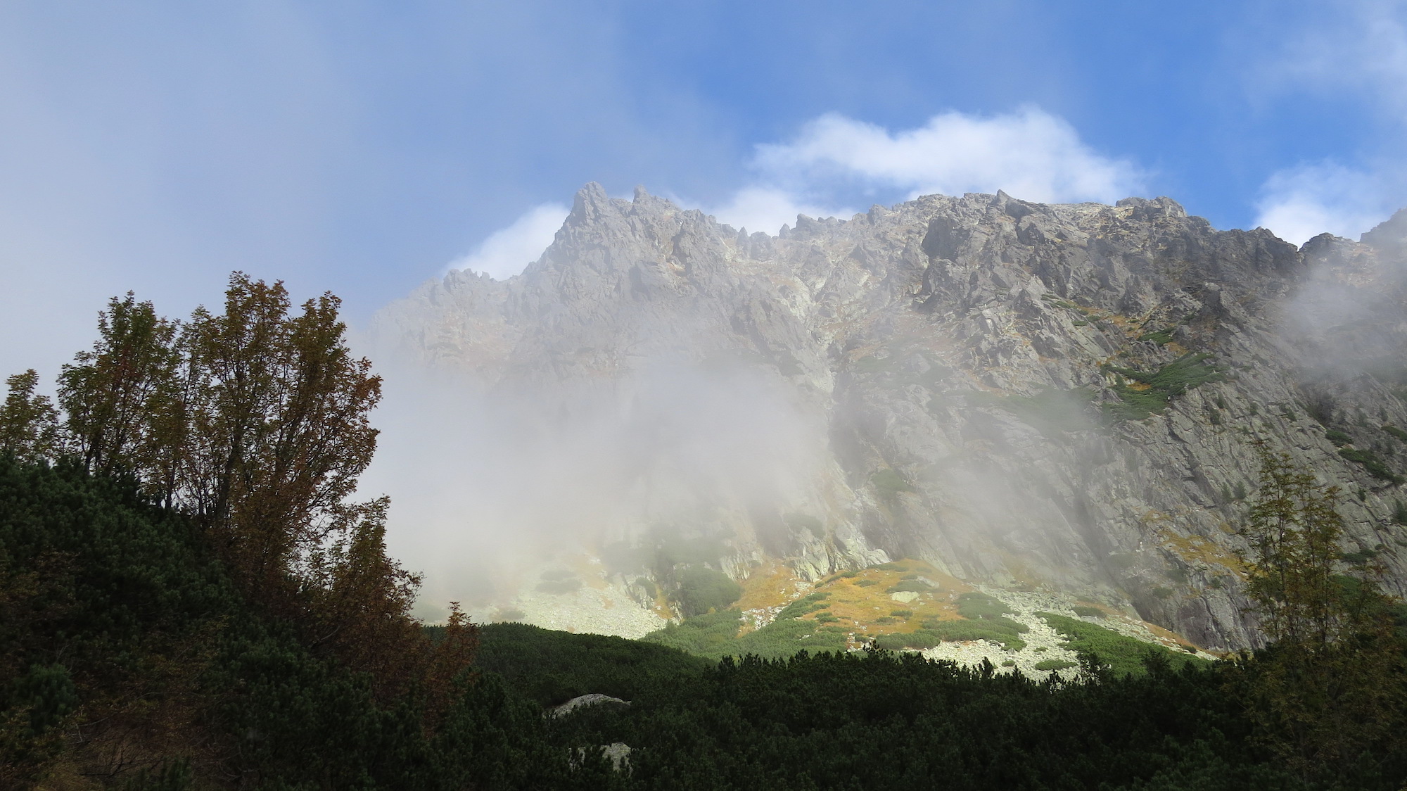 Kôpky (2354 m) a Popradský hrebeň.