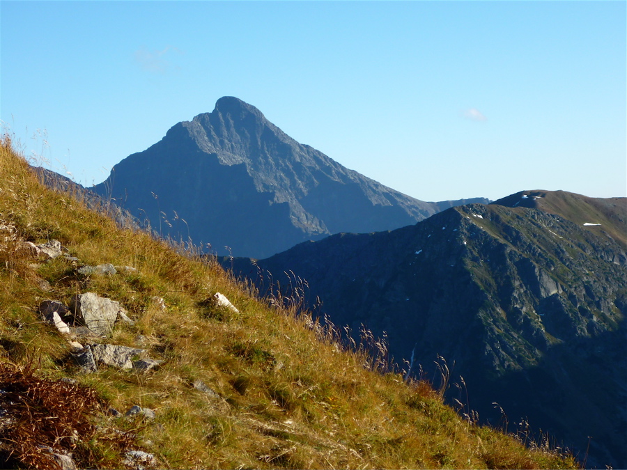 Kriváň ze severozápadu z Červených vrchů