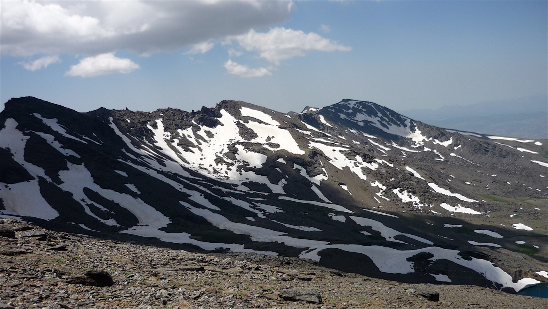 Západní hřeben a Pico del Tajo de los Machos.