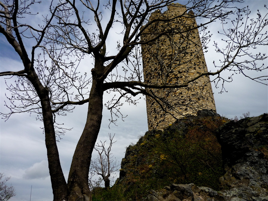 Zřícenina Skalka v nedaleké Vlastislavi.