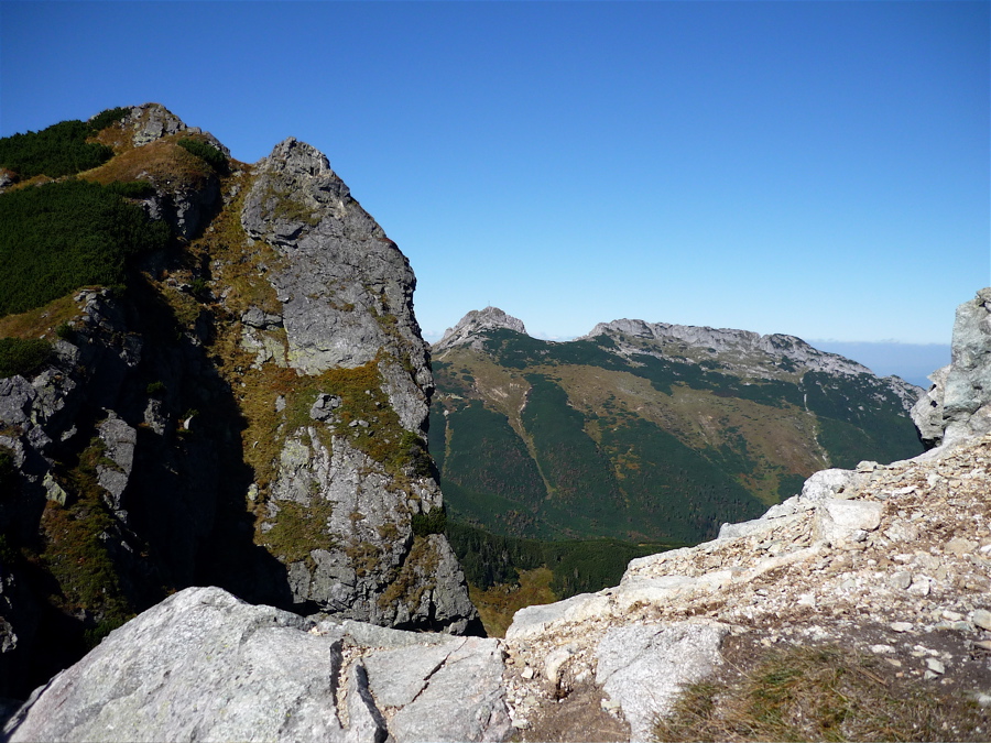 Giewont z hřebene Suche Czuby.
