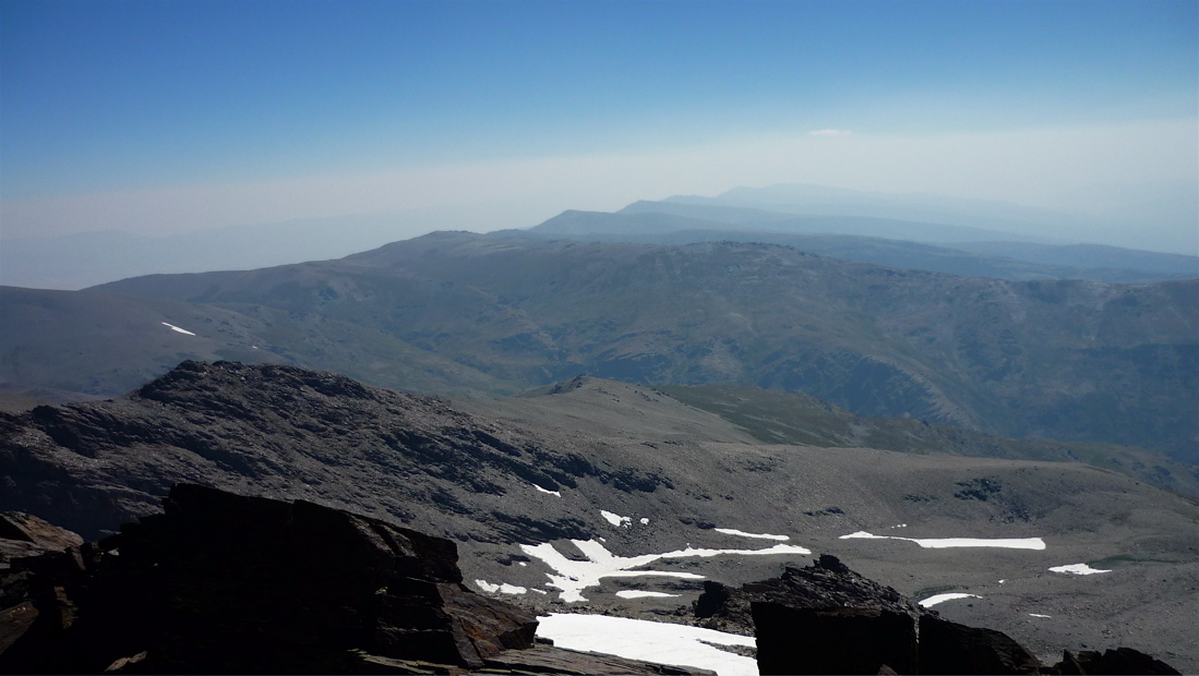 Sierra Nevada směrem na sever.
