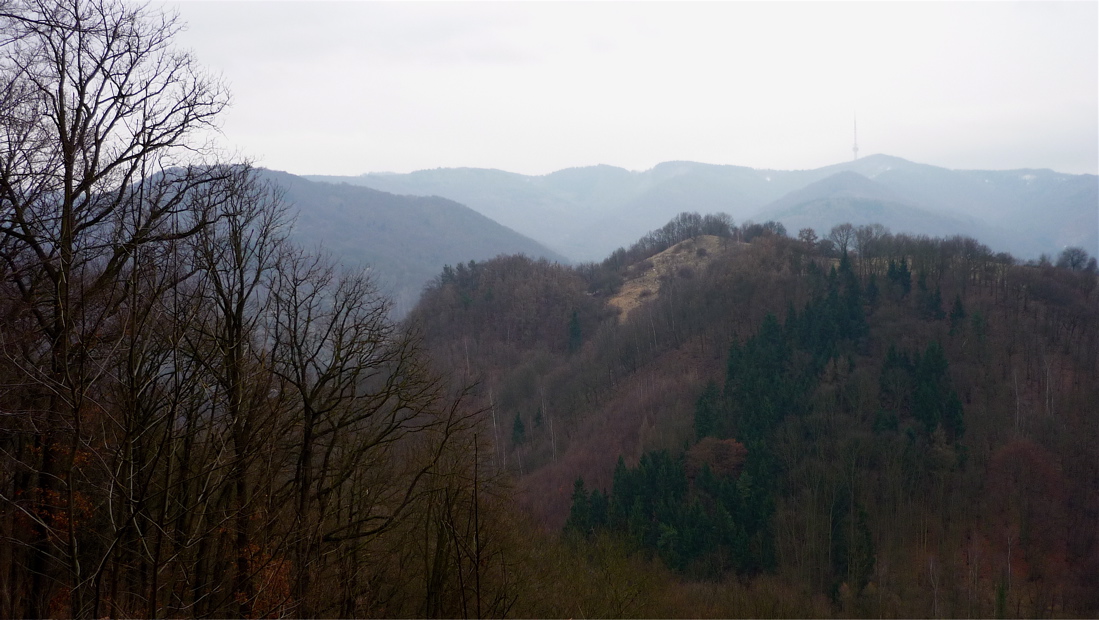 Berglinkoppe? Birkenkoppe? Každopádně v pozadí Buková hora.