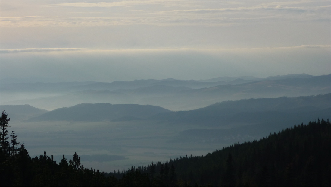 Říjnové ráno vysoko nad Starým Smokovcem