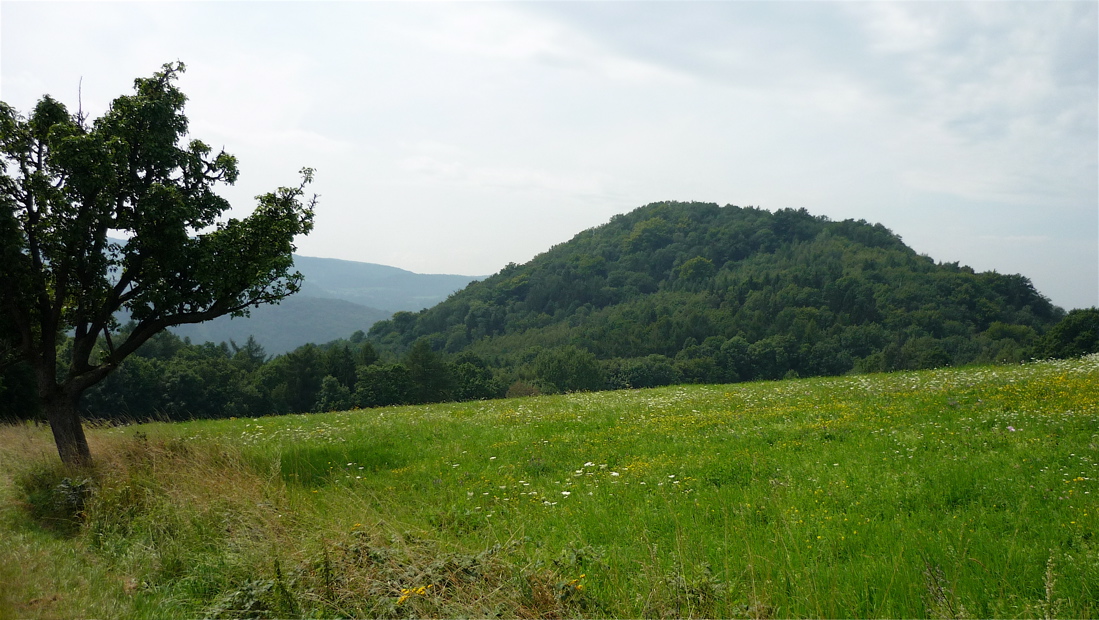 Kozí vrch od severozápadu, z "vnitrozemí".