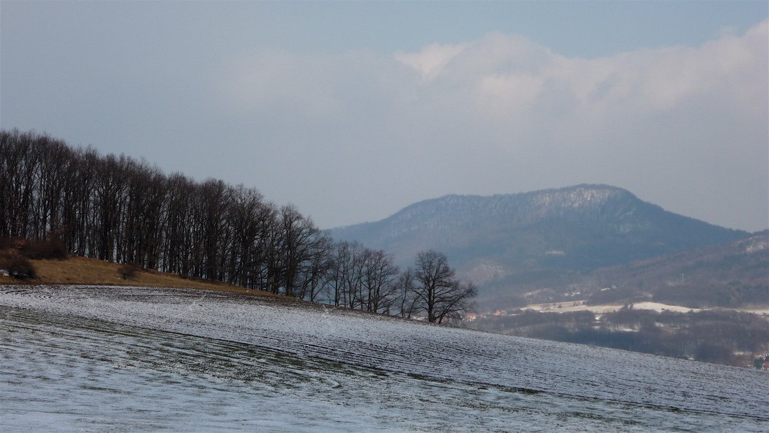 Úbočí Myštického vrchu a Sedlo.