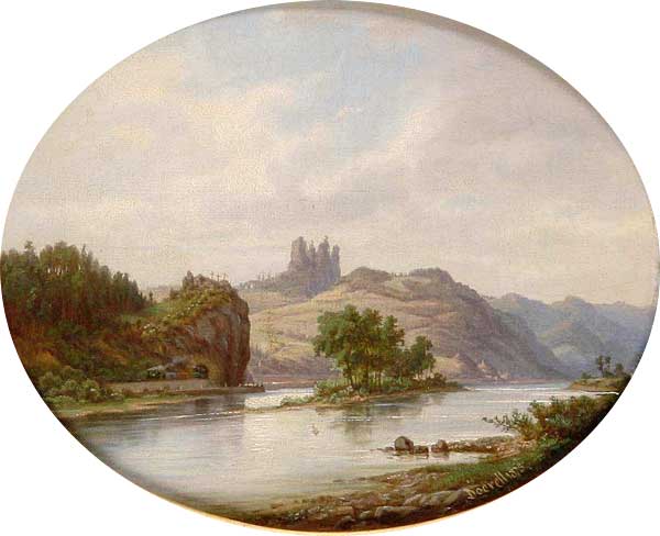 Arnošt Gustav Dorell (1832-1877): Krajina s Vrabincem.
