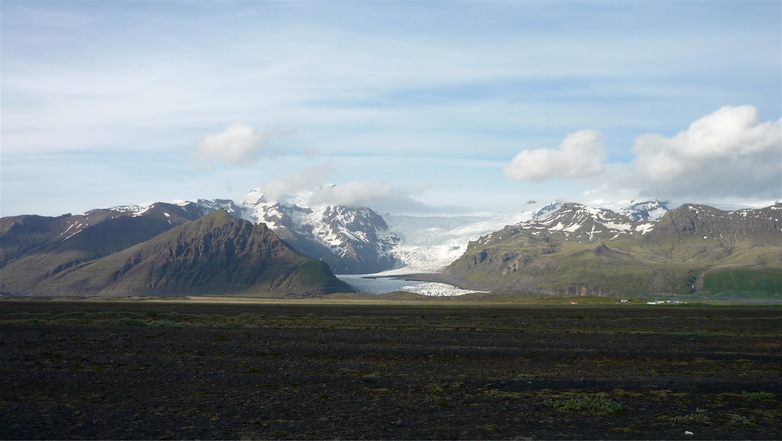 Skaftafelljökull. Odbočka. Viz samostatný oddíl Skaftafell.