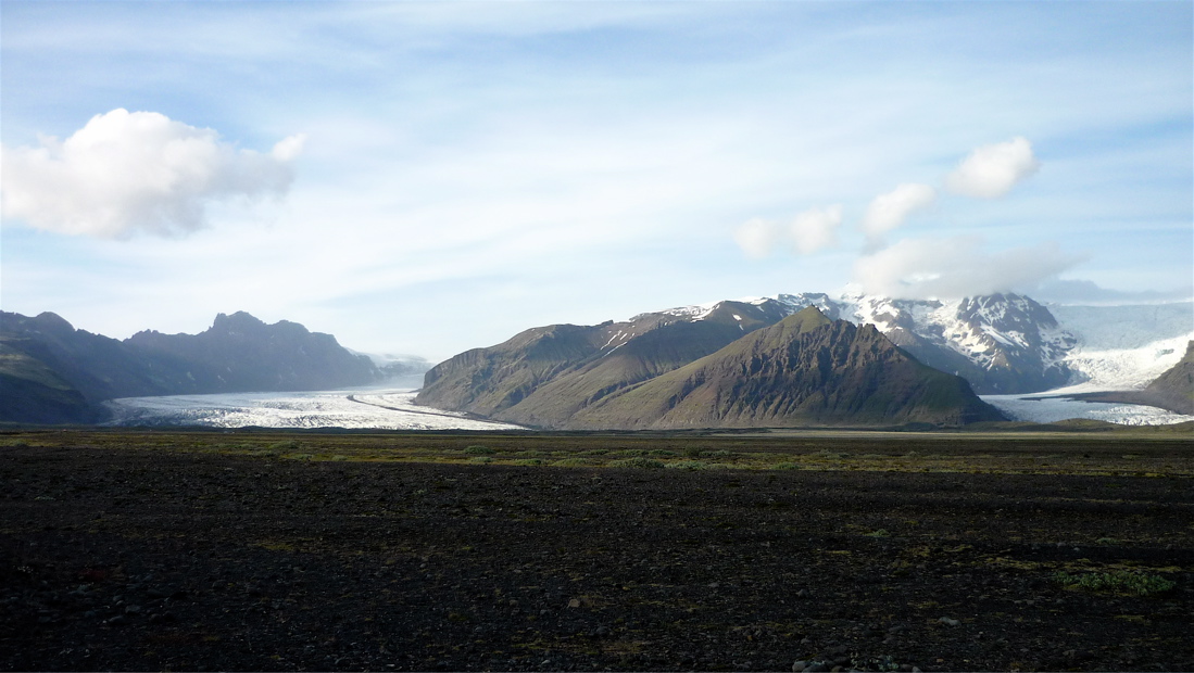 Skaftafelljökul a Svínafelsjökull.