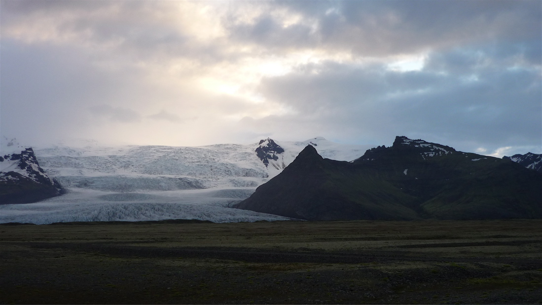 Kaskády Fjallsjökullu.