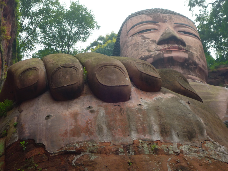 Buddha měl usmířit zlé duchy bouřlivého říčního soutoku.