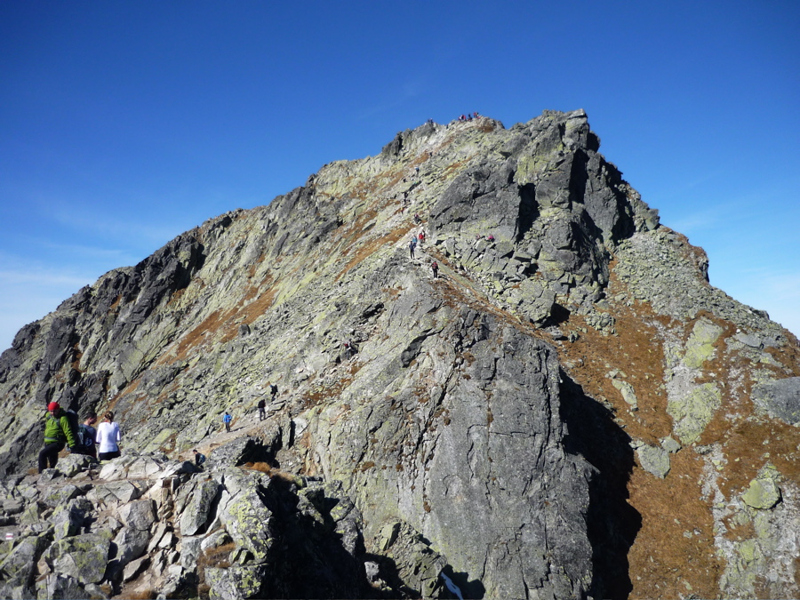 Pravý vrchol je vždy až ten další vrchol...