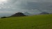 Kamýk (437 m), na obzoru Milá a Dlouhá hora.
