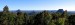 Omezený výhled na panorama Glasshouse Mountains.